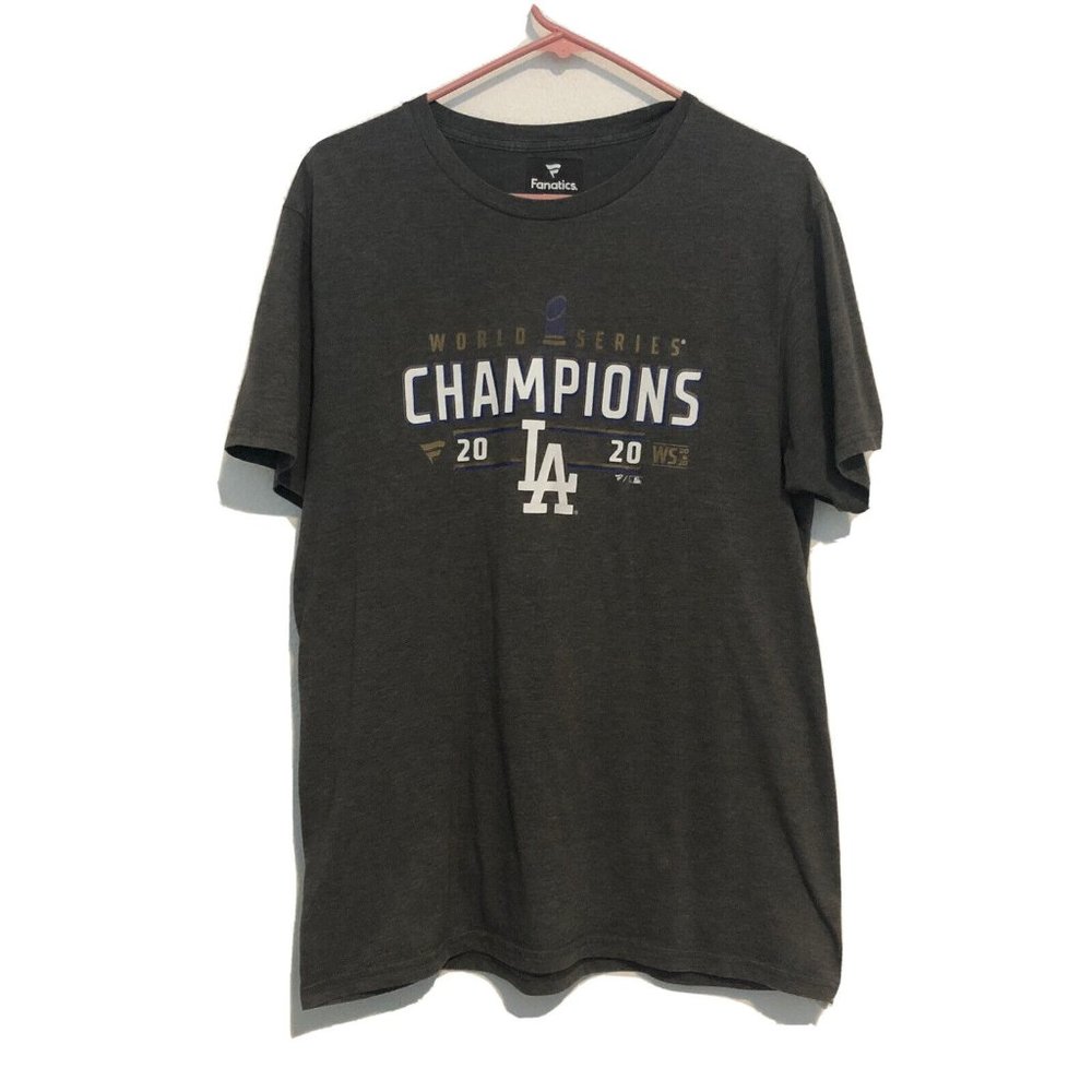MLB Los Angeles Dodgers 2020 World Series Champions Fanatics Shirt Men Medium